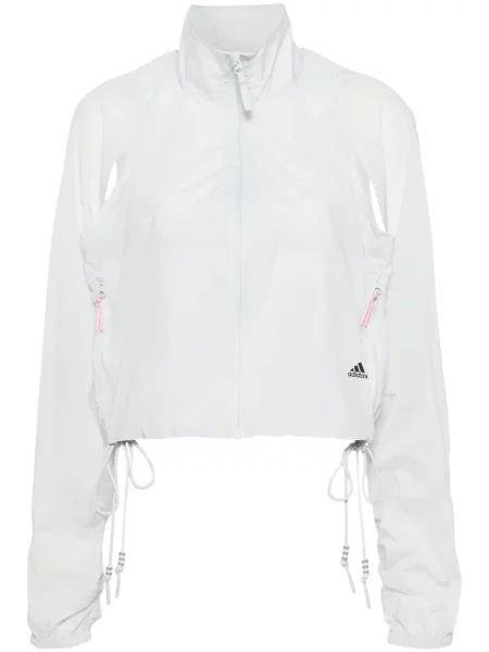 Šněrovací semišové pruhované tenisky Adidas Gazelle bílé