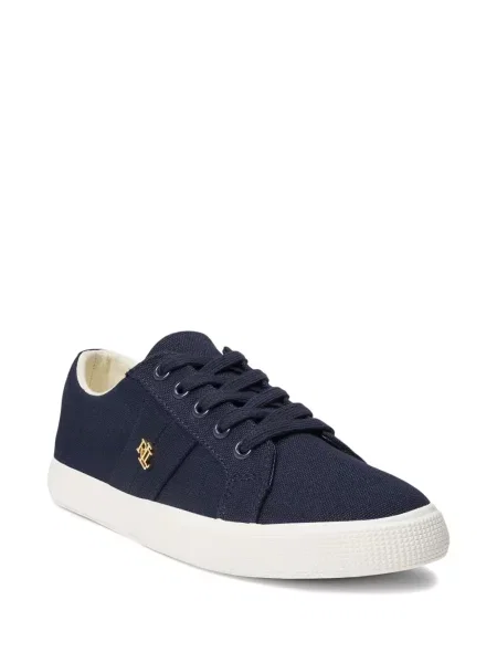 Matlasat sneakerși Polo Ralph Lauren cu autograf de catifea cord albastru