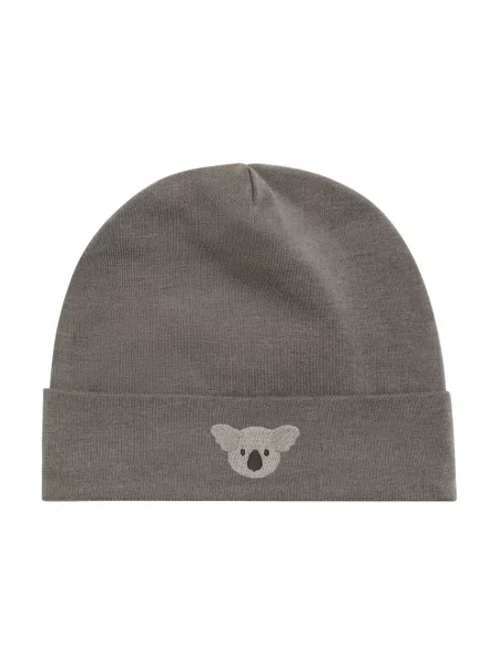 Donsje čiapka beanie detská s bavlnou Koala sivá