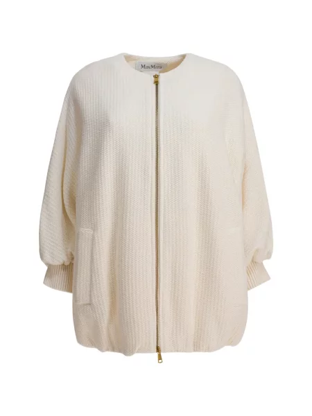 Kurtka Max Mara z kaszmiru biała