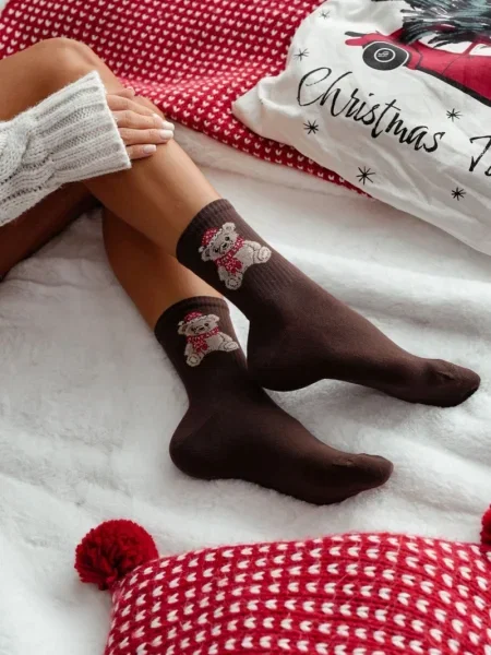 Șosete Milena teddy maro