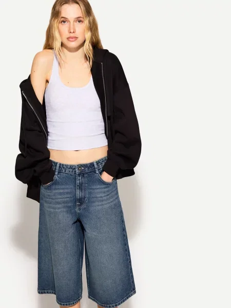 Bershka Jeans închis albastru