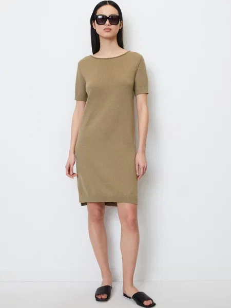 Marc O’Polo Сукня міді без підкладки бежевий