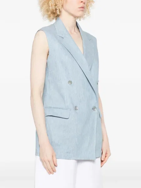 Kamizelka Tagliatore dwurzędowa niebieska