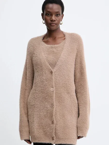 Жилетка Guess HAILEY дамска бежово