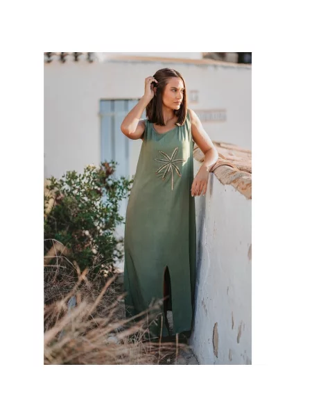Hosszú maxi ruha Isla Bonita By Sigris zöld