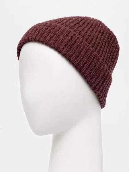 Вовняна шапка BOSS BECKHAM X BOSS бордовий
