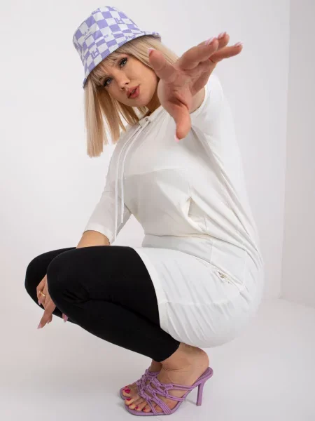 Tunică Fashionhunters alb