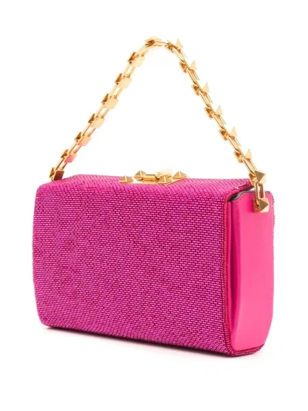 Clutch Valentino Garavani περιδέραιο ροζ