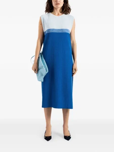 Rochie midi Bielo fără mâneci albastru