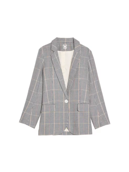 Marynarka Ines De La Fressange Paris w kratkę