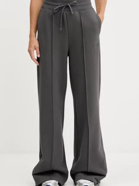 The North Face pantaloni de trening din uni gri