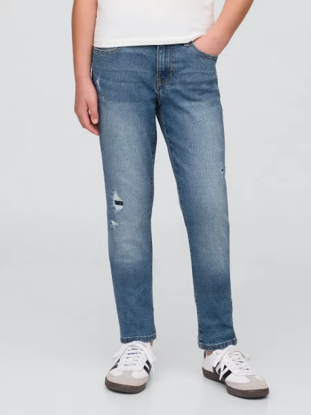 Skinny fit traperice Gap bijela