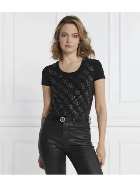 GUESS Póló | stretch fekete