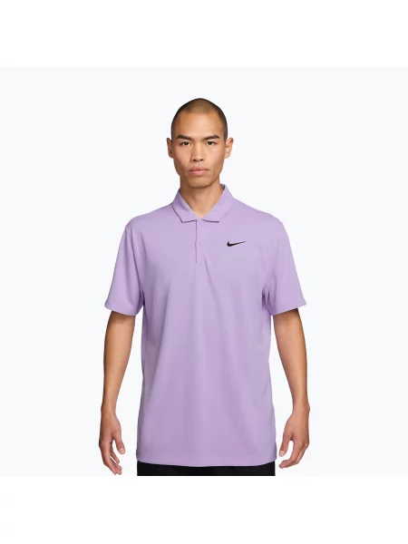 Tricou de tenis pentru bărbați Nike Court Dri-Fit Polo Solid violet mist/black negru