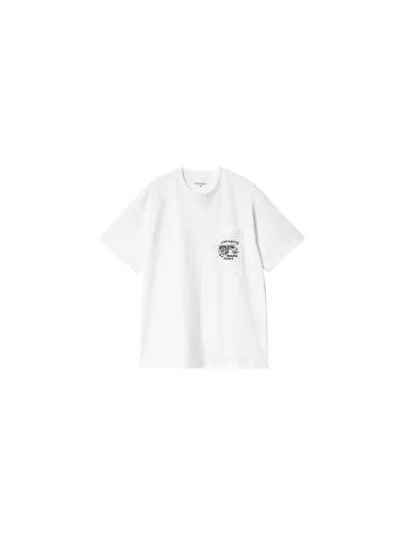 Carhartt WIP S/S Fragments Pocket T-Shirt White Mężczyźni Koszulki Carhartt WIP Size: XL biały