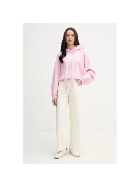 Bluza z kapturem Joop! z kapturem różowa