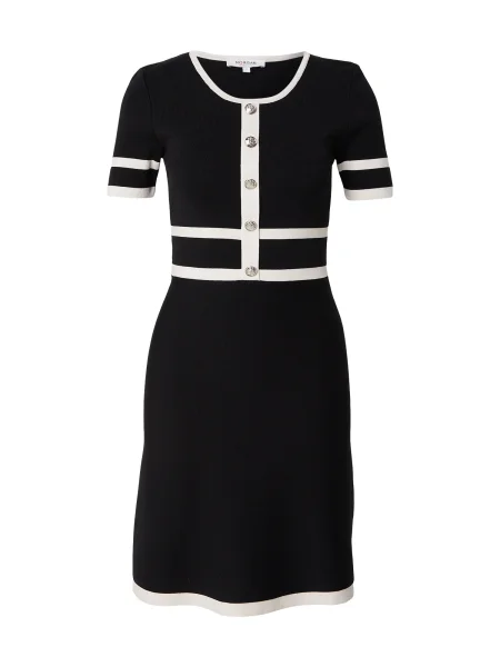 Morgan Rochie tricotat crem negru