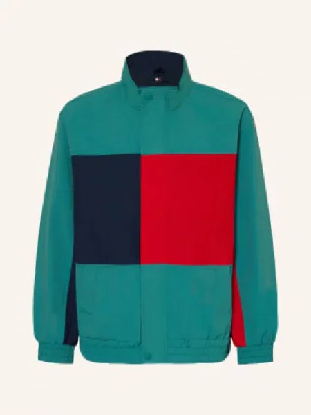 Tommy Hilfiger Bunda zelená tmavě modrá červená
