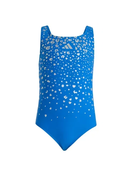 ADIDAS SPORTSWEAR Αθλητικό μαγιό Glitter V-back Swimsuit ρουά / ασημί μπλε