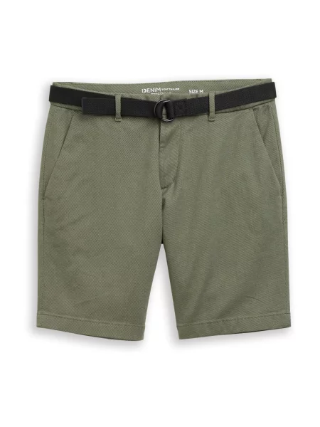 TOM TAILOR DENIM Chino kalhoty olivová