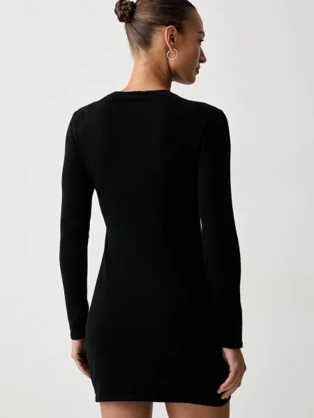 Calvin Klein Jeans sukienka sweterkowa czarna