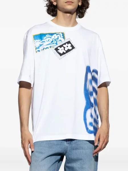 Tricou Marni cu imagine alb