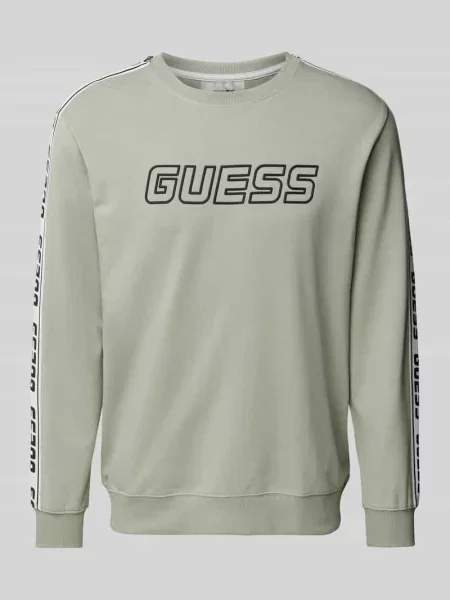 Guess bluza ARLO z nadrukiem zielony
