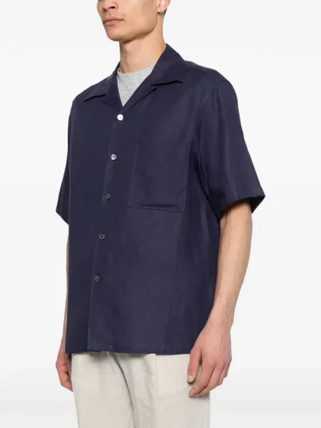 Cămașă Zegna scurtă albastru