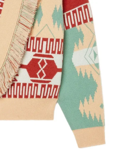 Cardigan Alanui cu franjuri din jacard