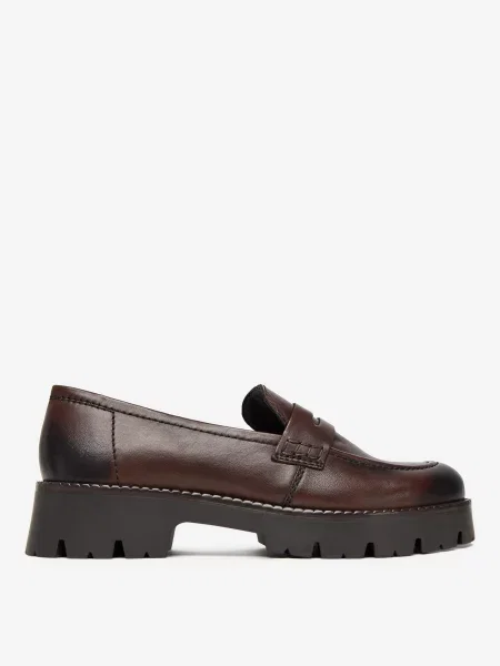 Loafersy brązowe