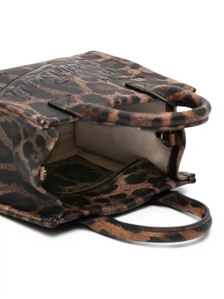 Geantă Mc2 Saint Barth cu imagine cu model leopard maro