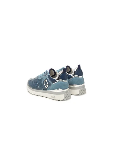 Liu Jo Sneakersy Maxi Wonder Tmavomodrá