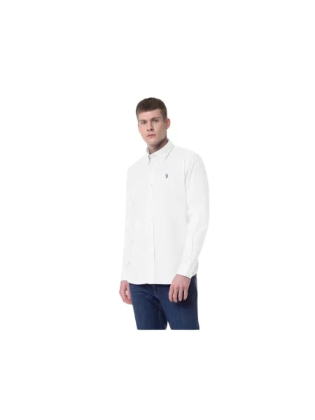 Koszula U.s Polo Assn. z twillu biała