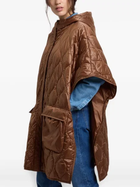 Palton Woolrich cu glugă maro