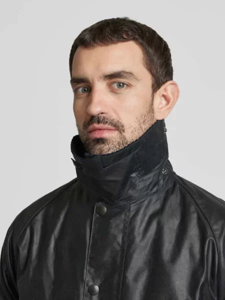 Kurtka z z patką model ‘BEDALE’ Barbour granatowa