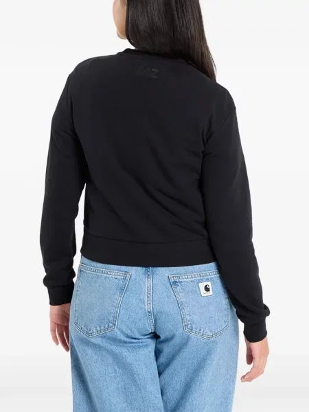 Mikina Ea7 Emporio Armani s flitry černá