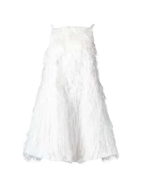 Rochie mini Simkhai cu pene alb