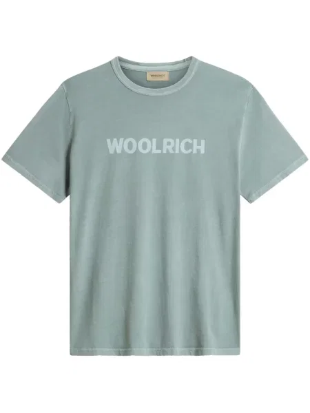 Tricou Woolrich cu imagine verde