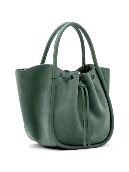 Geantă Proenza Schouler cu volane mini verde