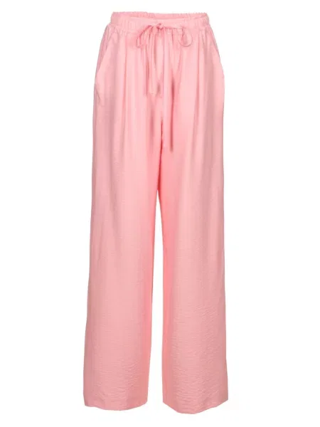 Лляні Штани палаццо LadyLike рожевий