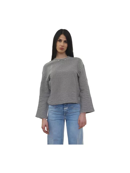 Sweter w paski Closed w paski szary