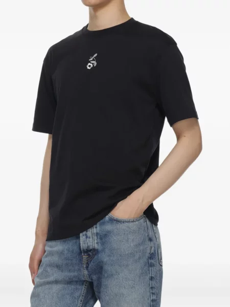 Tricou Samsøe Samsøe cu model floral cu imagine negru