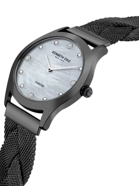 Ceas Kenneth Cole țesut cu bretele alb