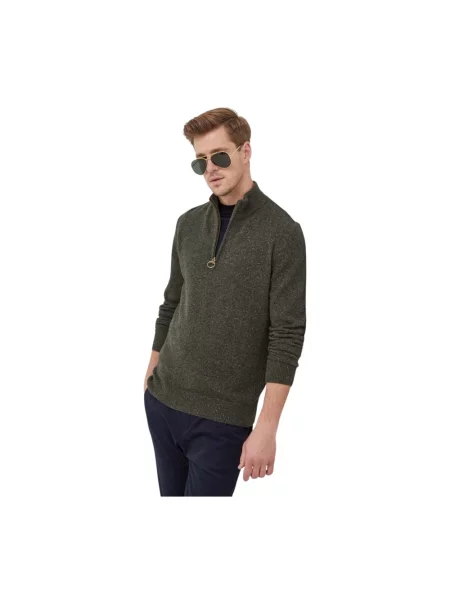 Sweter Barbour wełniany zielony