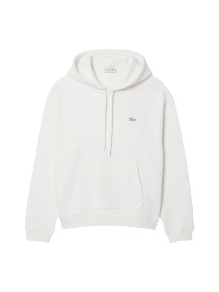 Bluza z kapturem Lacoste z kapturem biała