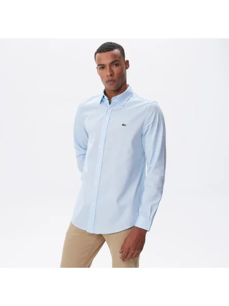 Lacoste сорочка чоловіча блакитна