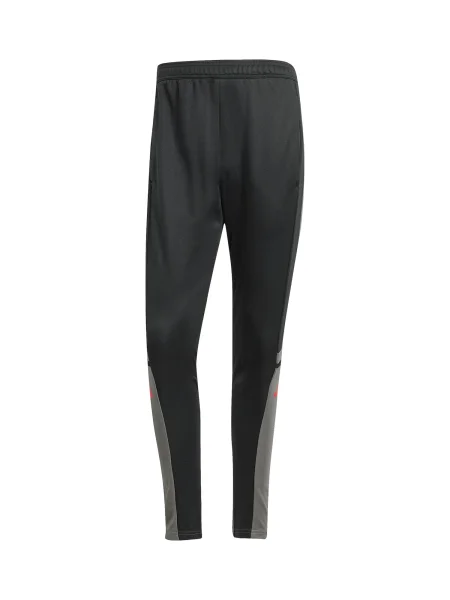 ADIDAS PERFORMANCE Športne hlače Squadra siva / oranžno rdeča črna