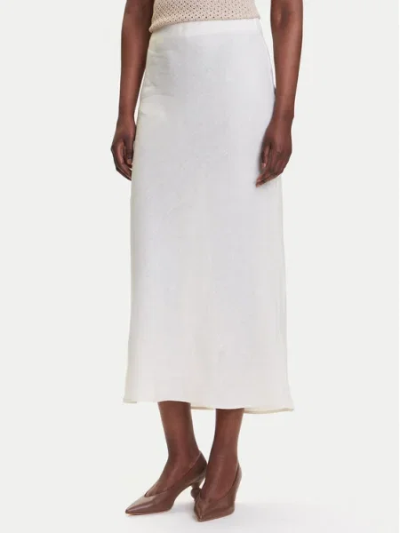 Marella Fustă midi Desio alb