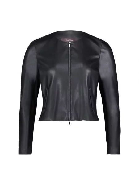 Vera Mont Kurtka Z Imitacji Skóry schwarz czarna